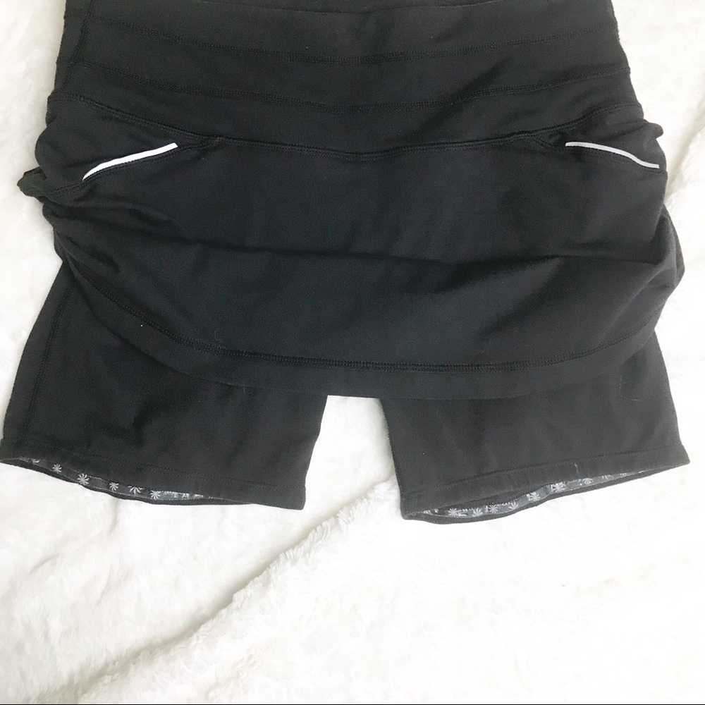 Athleta Black Skort with White Accents - Picture 2 of 6